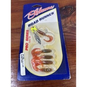 Road Runner Pro Series Curly Tail Jig w/Spinner, 1/8 oz Ringed Dilly Lure Rainbo